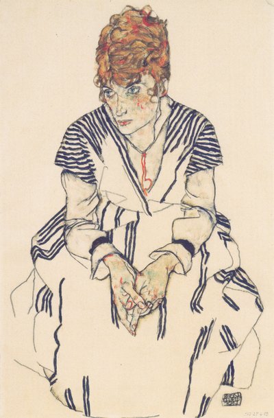 Bildnis der Schwägerin des Künstlers, Adele Harms von Egon Schiele